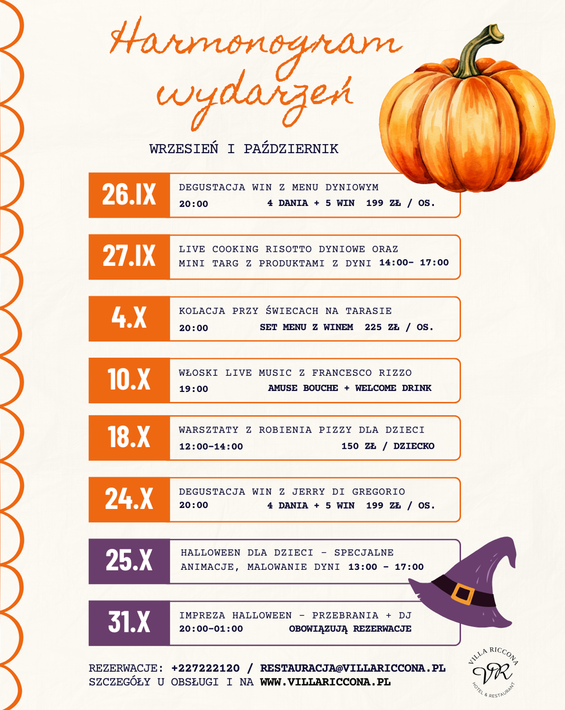 Harmonogram Wydarzeń